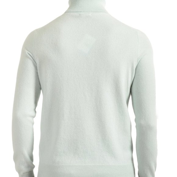 Malo Optimum Men's Green Tea 100% Cashmere Turtleneck Pullover Sweater - Picture 3 of 6